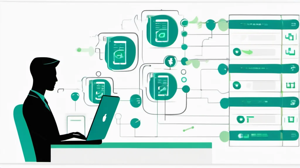 Entwickler am Schreibtisch mit agentischem Workflow